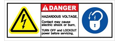 위험경고라벨 예제(Hazard Warning Labels) 